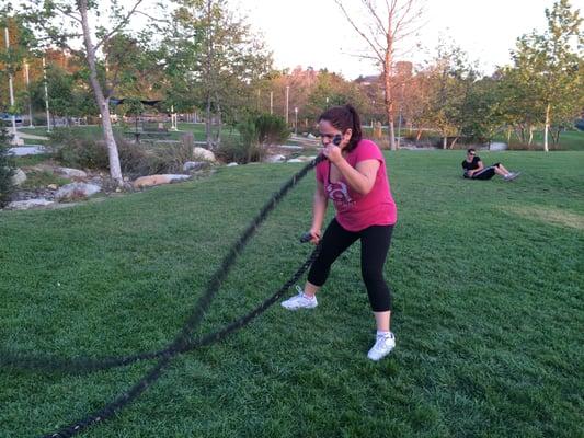 Battling Rope action