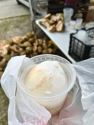 Fresh young coconut water