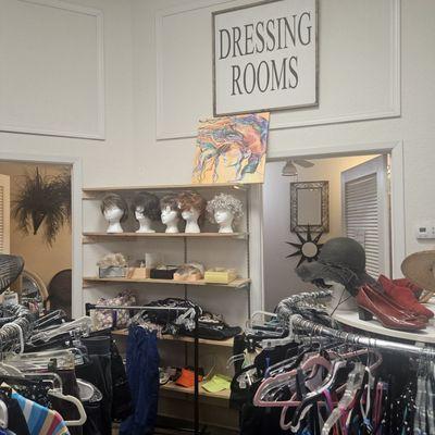 Dressing rooms available