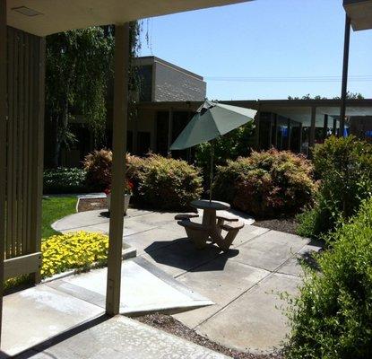 Outside seating area