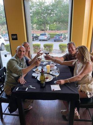 Celebrate friends at cork&olive