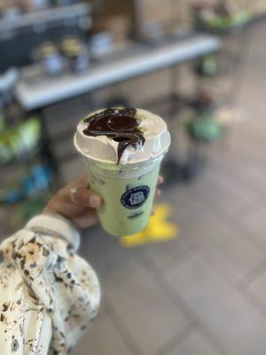 Dubai chocolate Matcha Latte