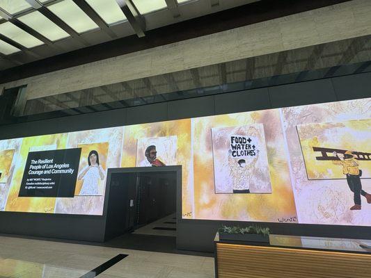 Lobby of KPMG Tower: 6.6.25 Resilient People of LA