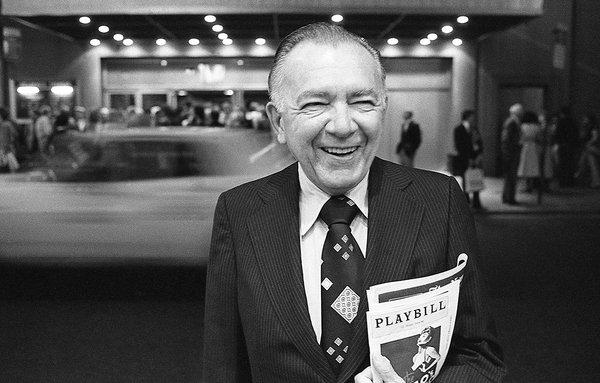 Walter Kerr the former Theatre Critic of the New York Times. Photographed for a NYT calendar.