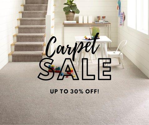 Carpet Sale! Save up to 30% off!