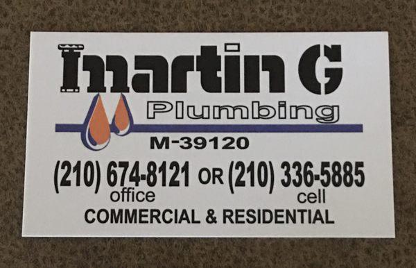 Martin G Plumbing