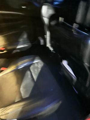 Before and after of the back seat