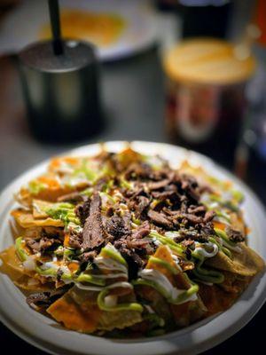 Steak nachos