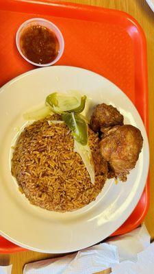JOLLOF RICE and CHICKEN
