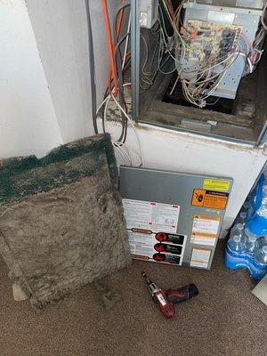 Firnace repair by RLD Heating Cooling HVAC technician