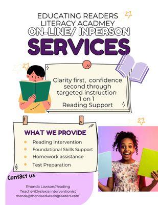 Educating Readers Literacy Academy