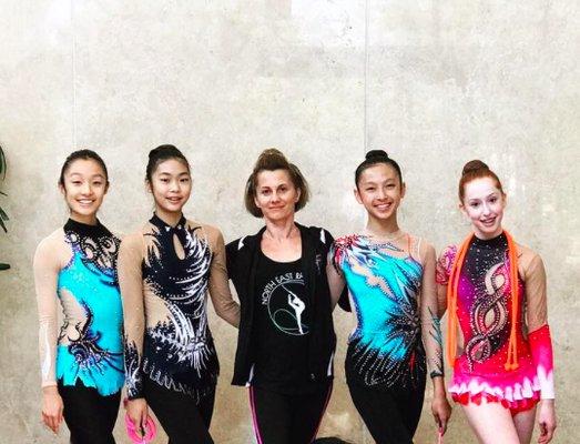 Level 8 & 9 Team with head coach and director Ralitsa
