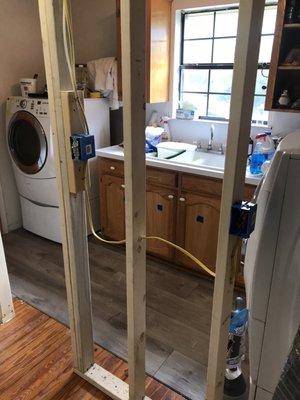 Two weeks and this tiny wall is all the progress these guys made. So frustrating.