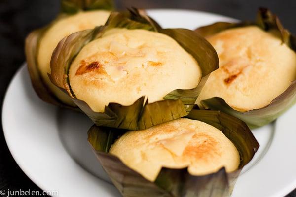 pilipino desert Bibingka (sweet rice cake )