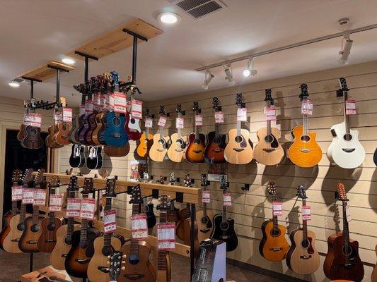 We have an amazing selection of acoustic guitars
