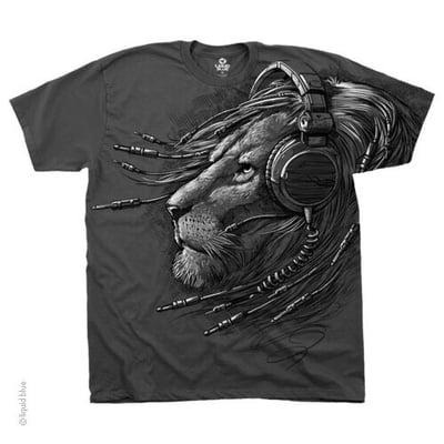 Plugged in Lion~ men's shirt