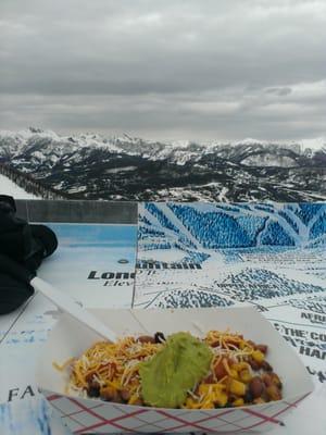 Eating on top of the world!