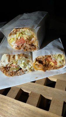Pork shawarma Chickens shawarma Cheesy shawarma