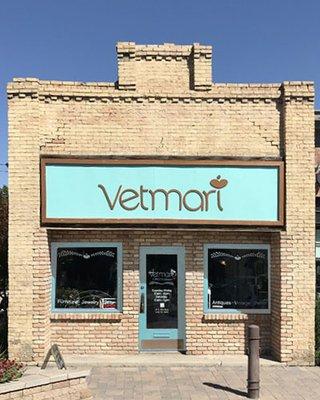 Vetmari storefront on the historic main street of Lehi.
