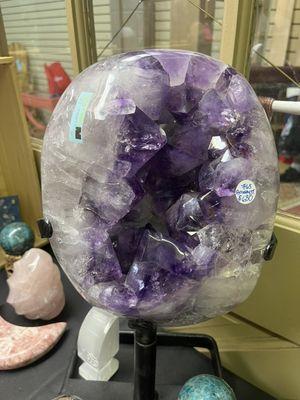 Amethyst on a stand