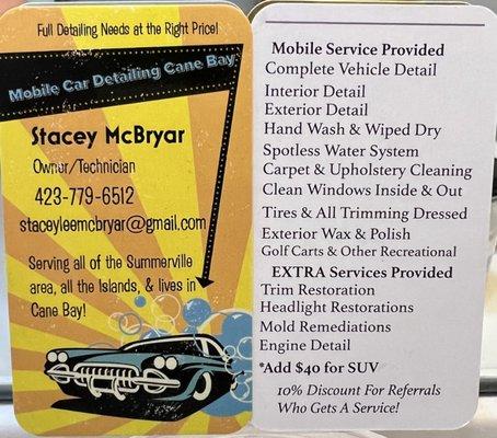Mobile Car Detailing Cane Bay