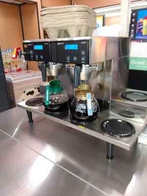 Fresh coffee is brewing...