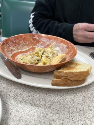 Luke warm bowl cold toast