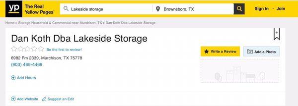 Updated contact info courtesy of yp.com. Most places for this business still has the info of the previous owners.
