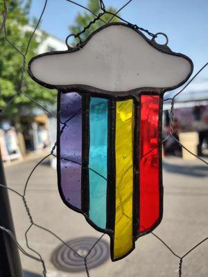 Saundra With The Stained Glass