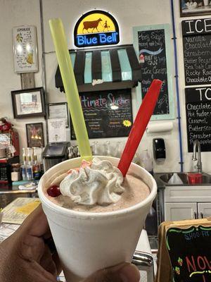 Raspberry Nutella Shake