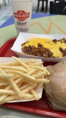 Cheese rite combo and a chili cheese rite.