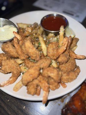 Fried Shrimp Parmesan Truffle Fries