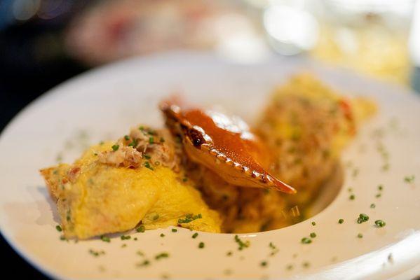 Crab omelette