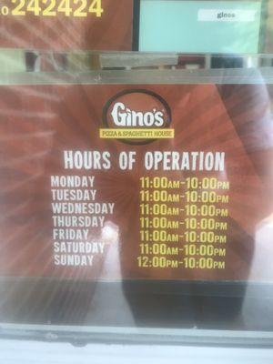 Gino's Pizza & Spaghetti House