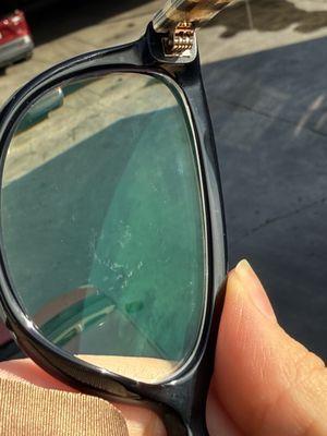 Scratches in "new" lenses