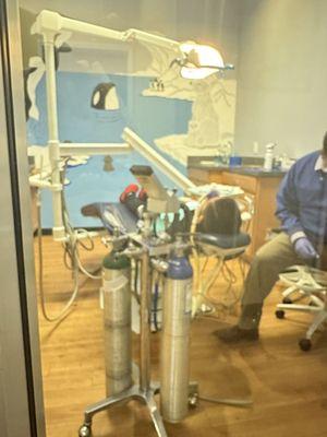 My son getting a tooth extraction