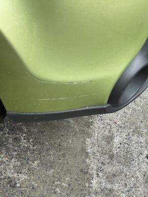 This was not there when I brought the car in.