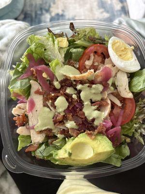 My splatter of dressing