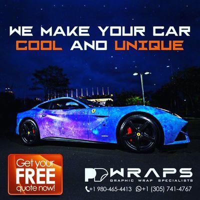 We make your car cool and unique! Call or text now!