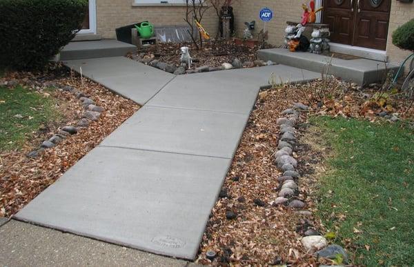 Finished concrete job looks fantastic.
