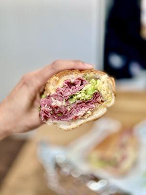 Hot Pastrami Sandwich