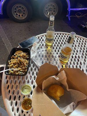(pad thai was from a different truck, drinks were from Ferg's)