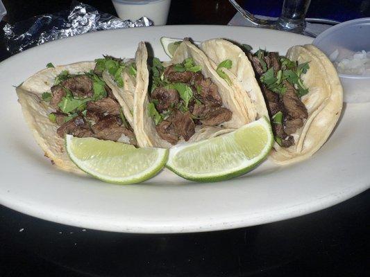 Carne asada tacos