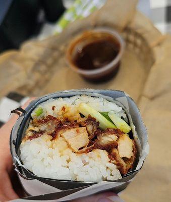 Chicken katsu musubi deliciousness