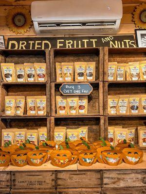 Tasty chili mango dried fruit for our charcuterie board.