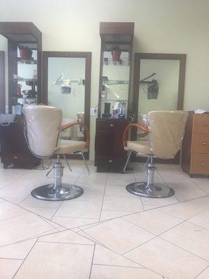 Clean and updated salon