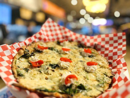 Beautiful thin crust pizza!