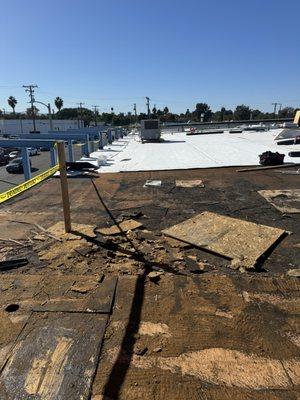 PARTIAL NEW TPO ROOF SYSTEM