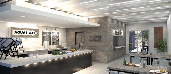 Rendering of Aguas Way Inside: Long Beach, CA