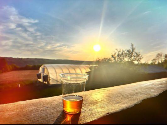 Enjoy the view...and the brew!
Wine & other beverages available, plus great food too!